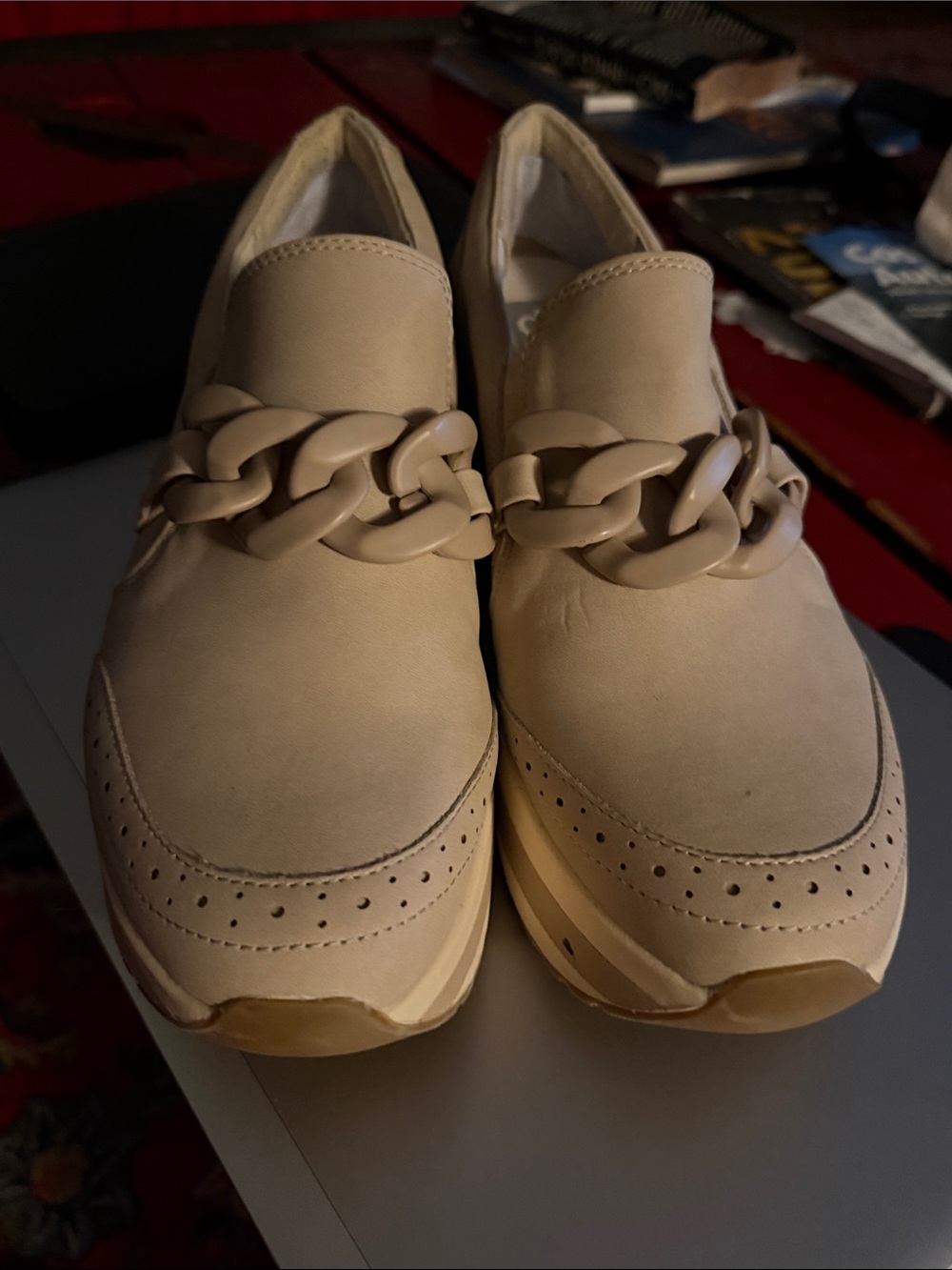 Dolce Vita Chunky Platform Loafers – Cream / Beige – Size 10 – NWOT